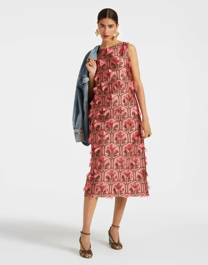 La Double J Column Dress Grove Kakipink Women Dresses