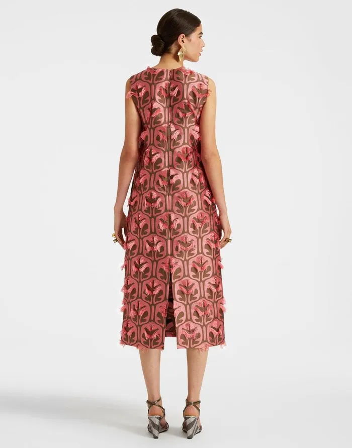 La Double J Column Dress Grove Kakipink Women Dresses La Double J Column Dress Grove Kakipink Women Dresses