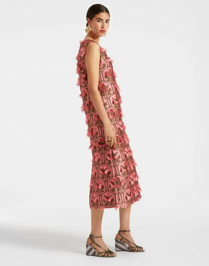 La Double J Column Dress Grove Kakipink Women Dresses La Double J Column Dress Grove Kakipink Women Dresses