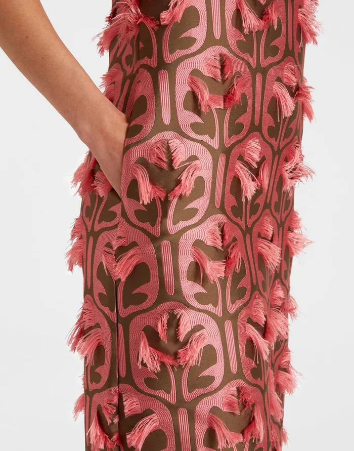 La Double J Column Dress Grove Kakipink Women Dresses La Double J Column Dress Grove Kakipink Women Dresses