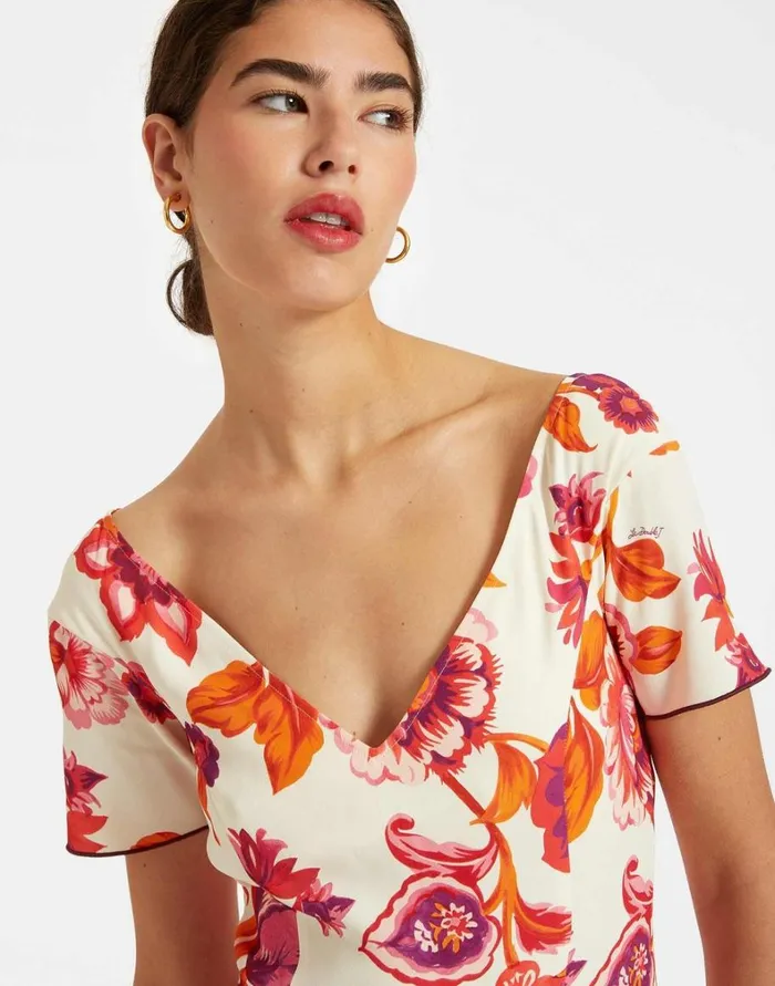 La Double J Flamenco Dress Hottie Cream Women Dresses La Double J Flamenco Dress Hottie Cream Women Dresses