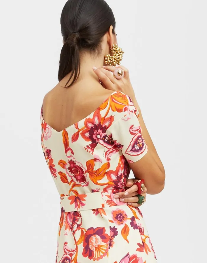 La Double J Flamenco Dress Hottie Cream Women Dresses La Double J Flamenco Dress Hottie Cream Women Dresses