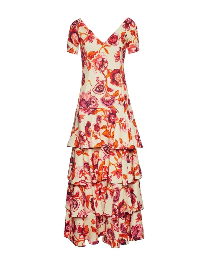 La Double J Flamenco Dress Hottie Cream Women Dresses La Double J Flamenco Dress Hottie Cream Women Dresses