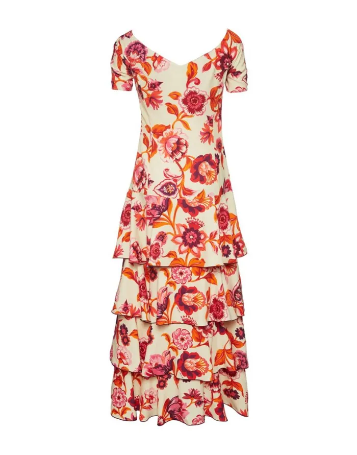 La Double J Flamenco Dress Hottie Cream Women Dresses La Double J Flamenco Dress Hottie Cream Women Dresses