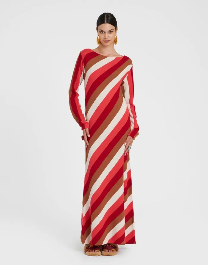 La Double J Knit Swing Dress Multicolor Women Dresses