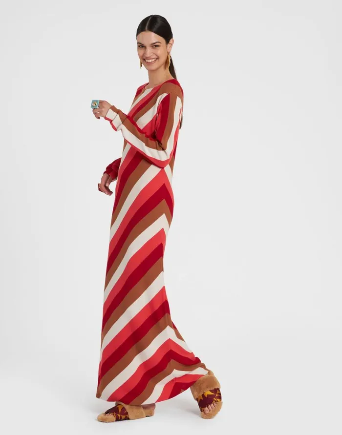 La Double J Knit Swing Dress Multicolor Women Dresses La Double J Knit Swing Dress Multicolor Women Dresses