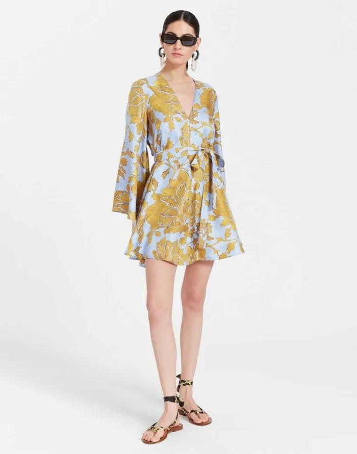 La Double J Mini Magnifico Dress Tangle Light Blue Women Dresses