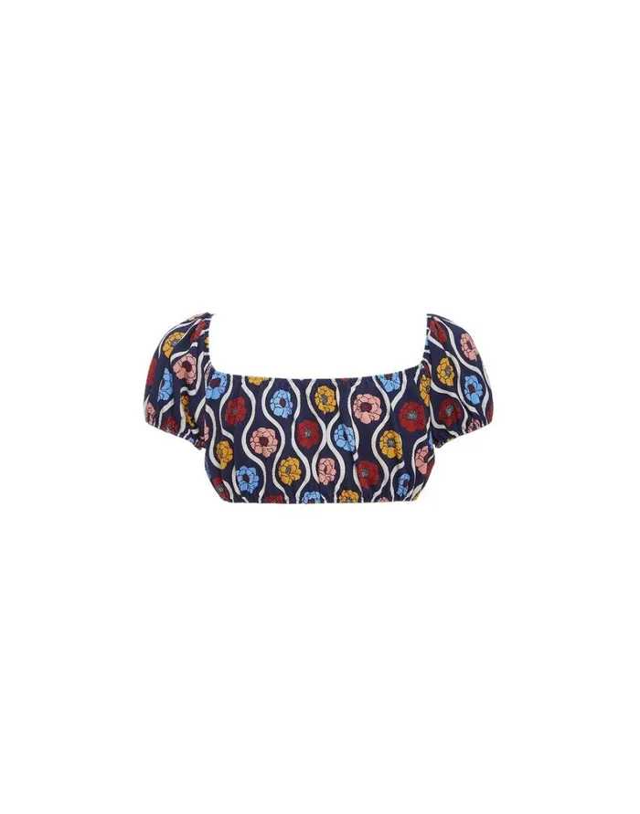 La Double J Mirage Top Whitsun Mini Blue Women Swimwear La Double J Mirage Top Whitsun Mini Blue Women Swimwear