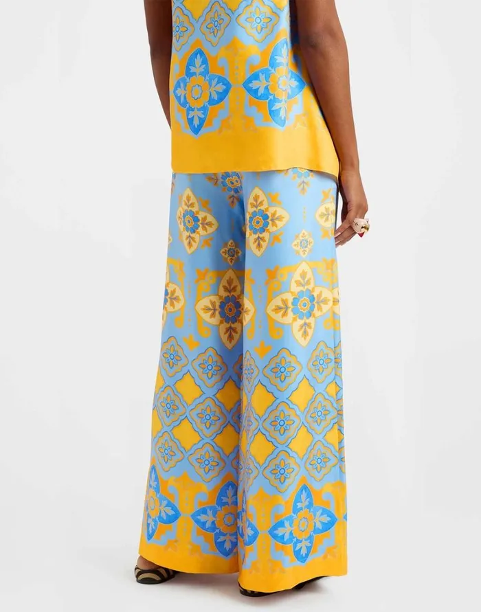 La Double J Palazzo Pants Partenope Light Blue Women Shorts and Pants La Double J Palazzo Pants Partenope Light Blue Women Shorts and Pants