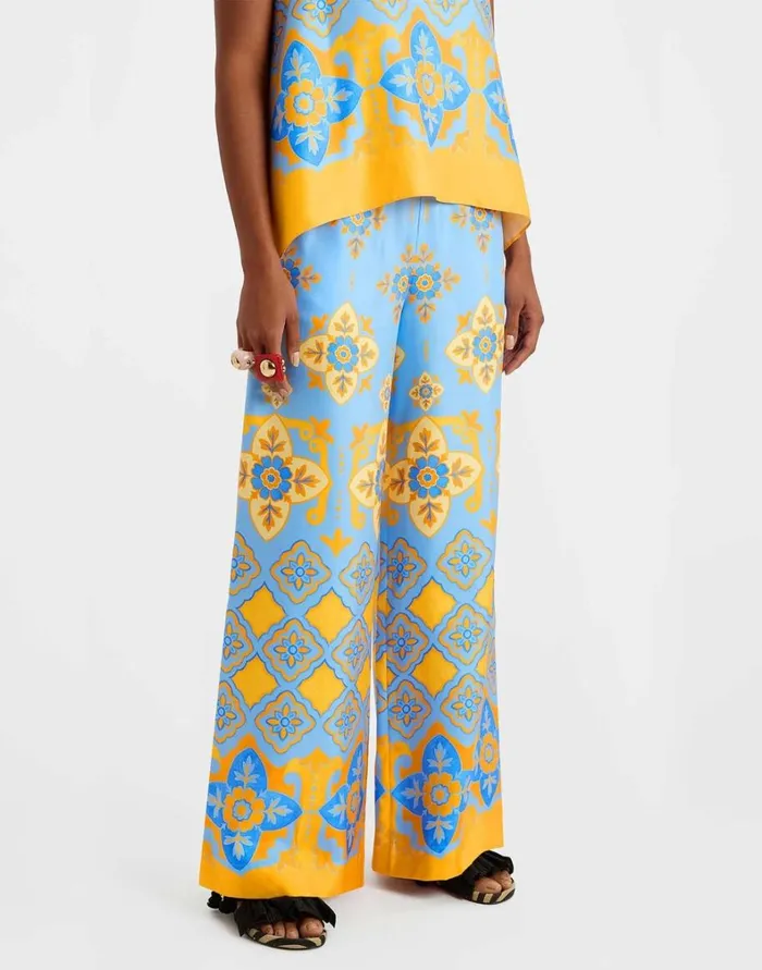La Double J Palazzo Pants Partenope Light Blue Women Shorts and Pants La Double J Palazzo Pants Partenope Light Blue Women Shorts and Pants