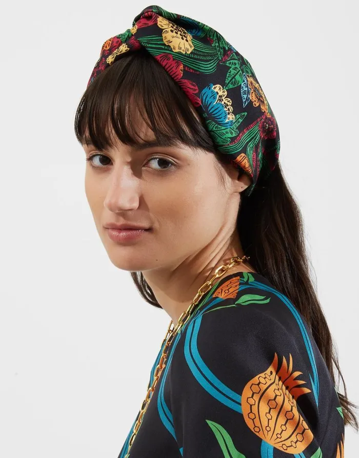 La Double J Pinup Headband Night Garden Women Hair Accessories La Double J Pinup Headband Night Garden Women Hair Accessories