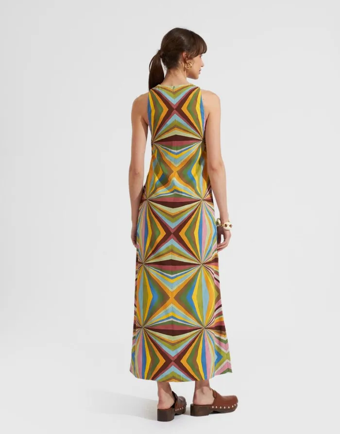 La Double J Racer Dress Placed Rainbow Place Women Dresses La Double J Racer Dress Placed Rainbow Place Women Dresses