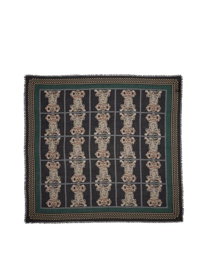 La Double J Shawl 135215135 Tiger Tiles Women Foulards and Scarves
