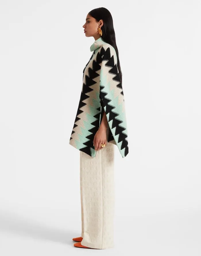La Double J Trine Cape Mint Women Knitwear La Double J Trine Cape Mint Women Knitwear