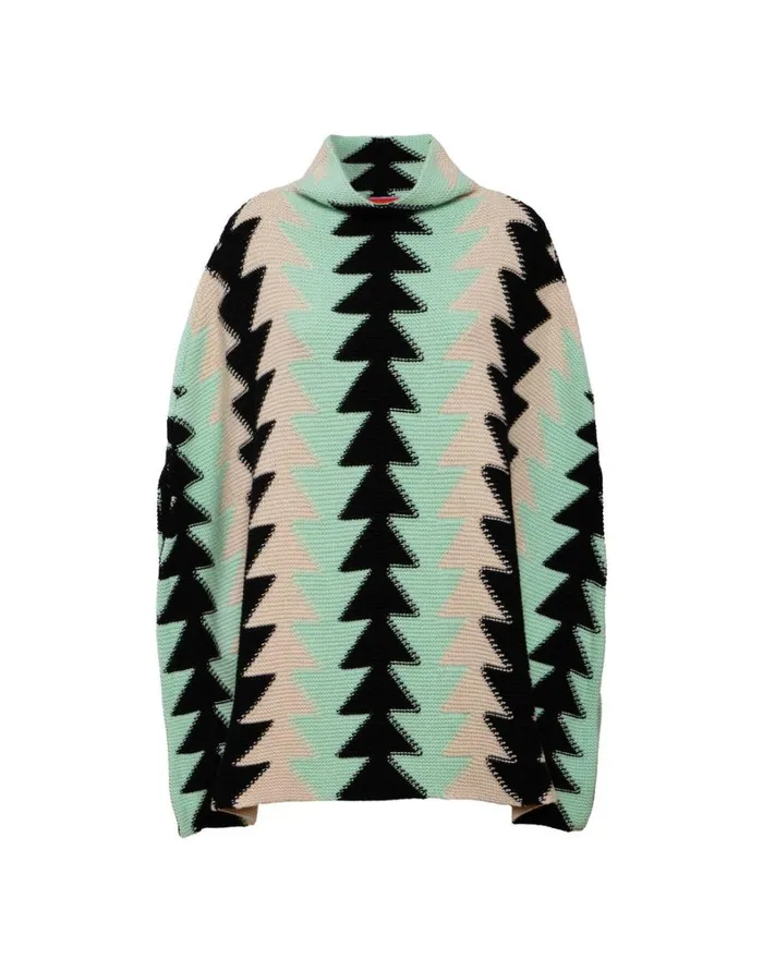 La Double J Trine Cape Mint Women Knitwear La Double J Trine Cape Mint Women Knitwear