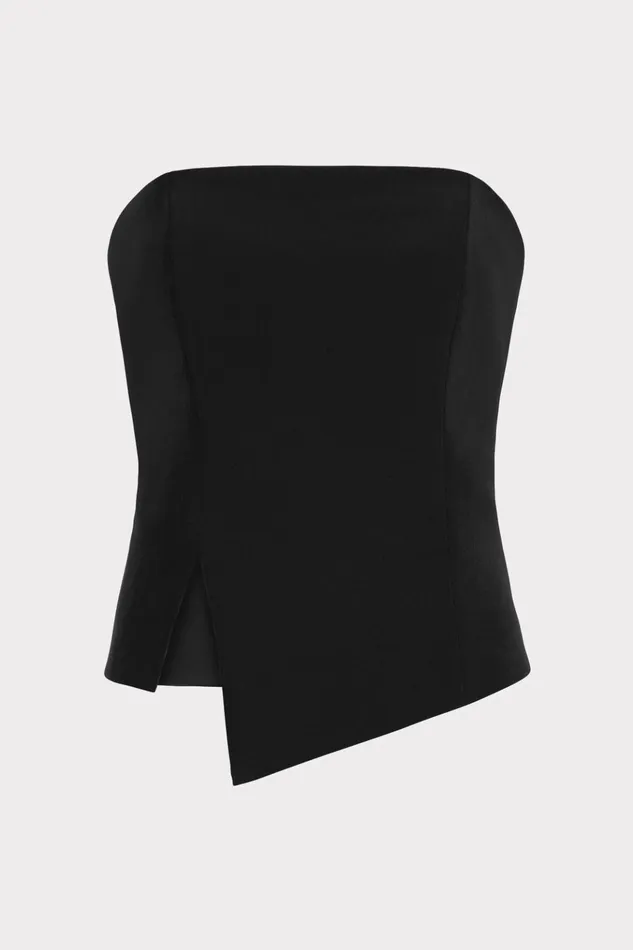 Lana Cady Strapless Top Black Women Milly Matching Sets