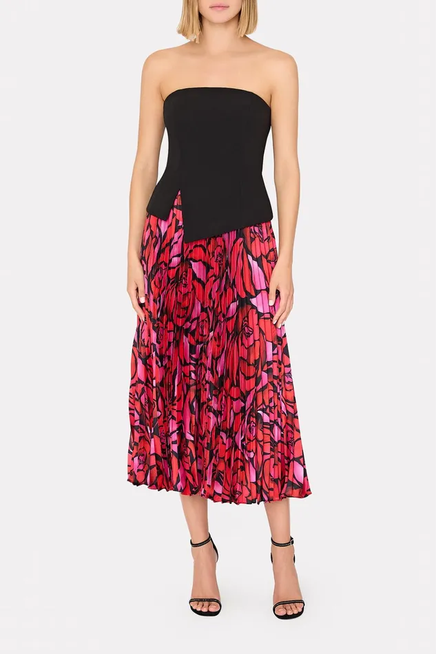 Lana Cady Strapless Top Black Women Milly Matching Sets