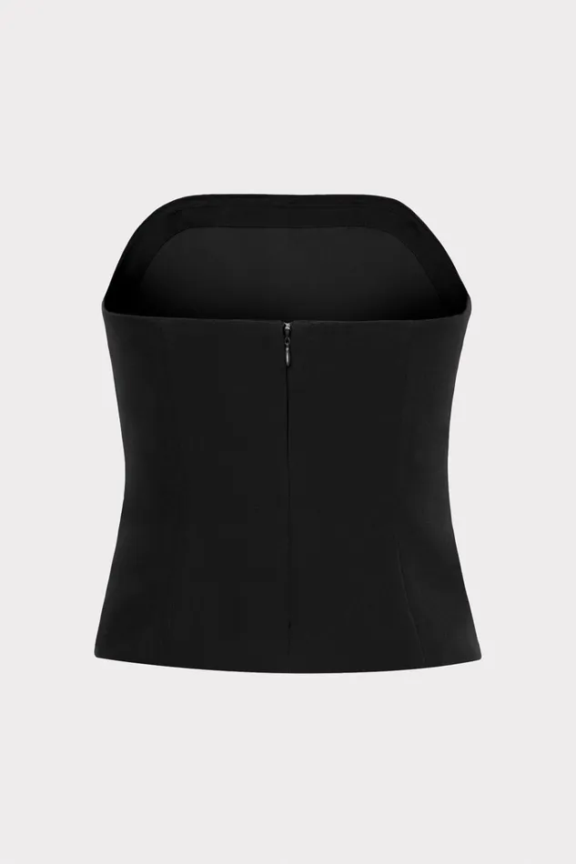 Lana Cady Strapless Top Black Women Milly Matching Sets