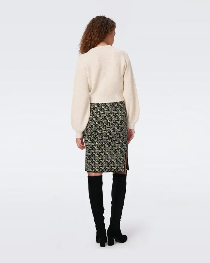 Leslie Cardigan Cream Women DVF Sweaters and Knits