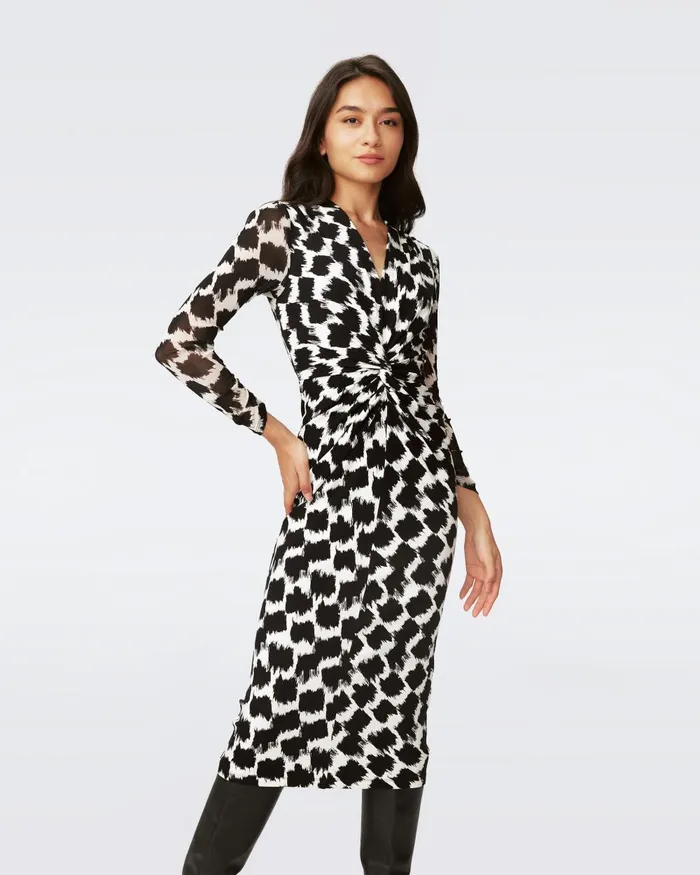 Libra Dress Brush Tooth Women DVF Dresses