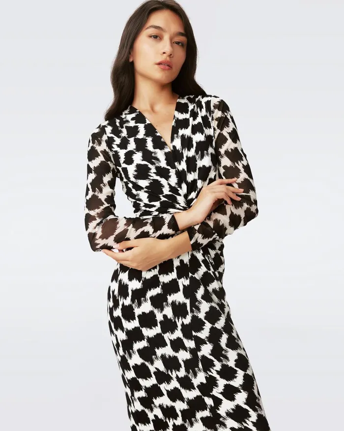 Libra Dress Brush Tooth Women DVF Dresses