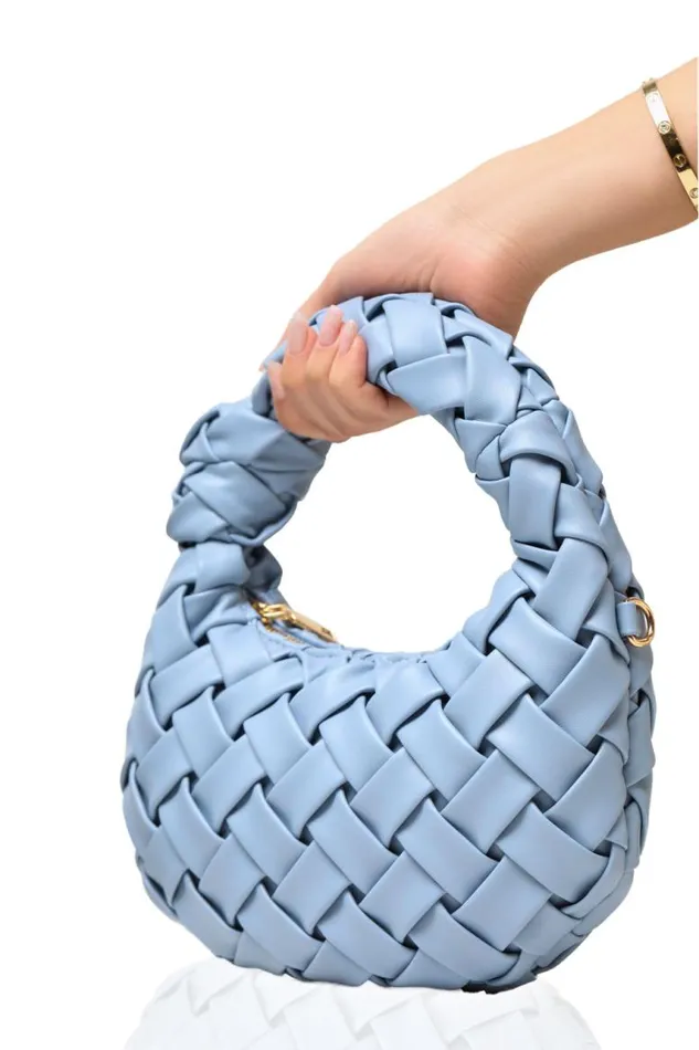 Lilly039s Kloset Bags Nadia Woven Bag Light Blue 8211 Women