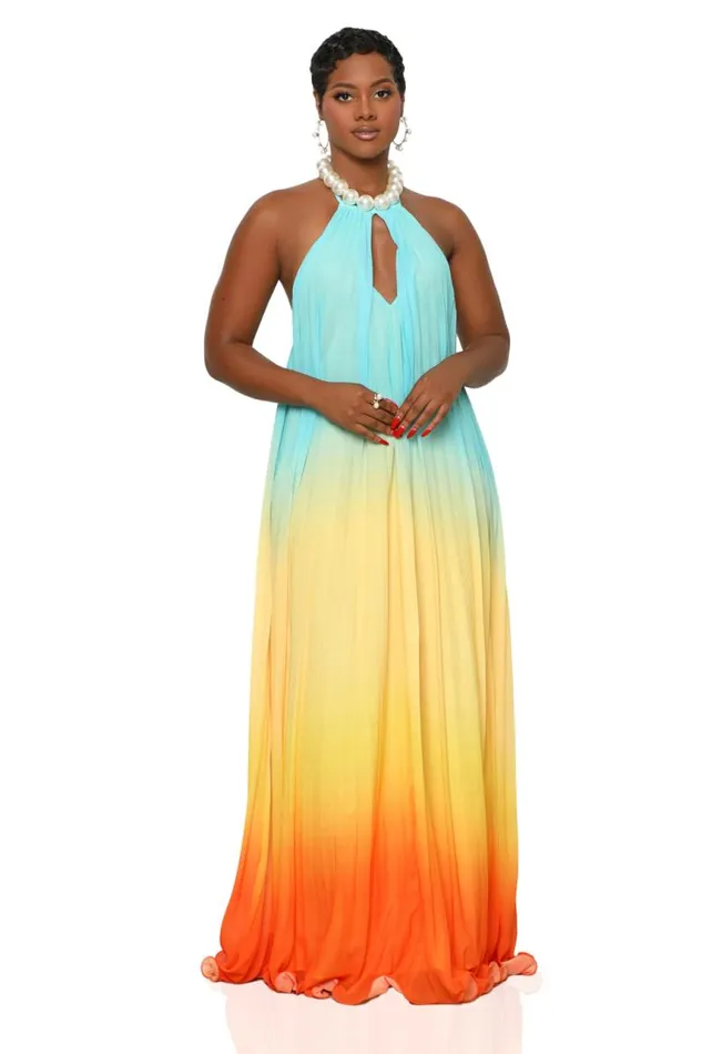 Lilly039s Kloset Dresses Aura Glow Ombre Maxi Dress 8211 Women