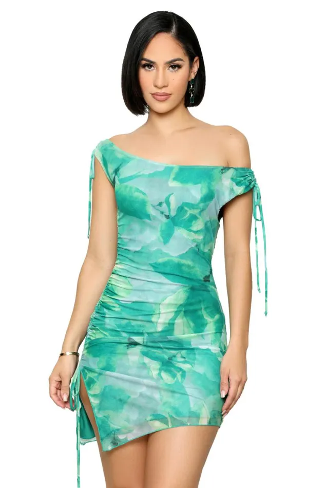 Lilly039s Kloset Dresses Enjoy The View Mini Dress Teal FINAL SALE 8211 Women