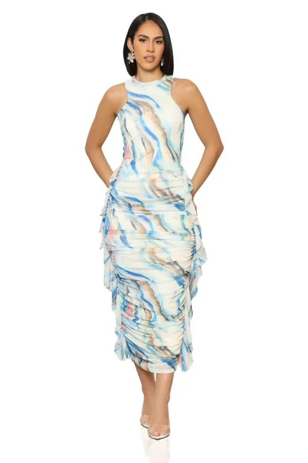 Lilly039s Kloset Dresses Ocean Breeze Midi Dress 8211 Women