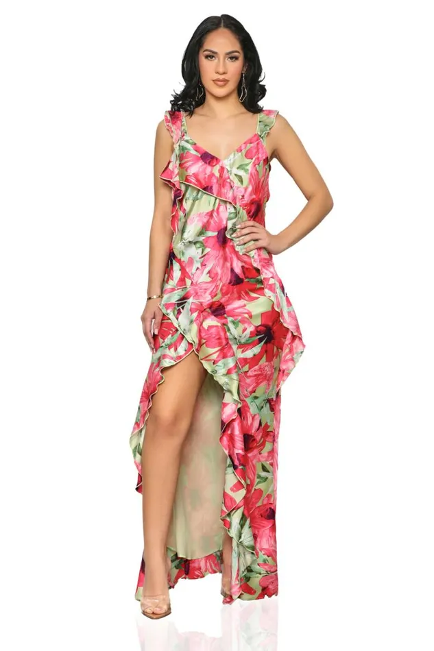 Lilly039s Kloset Dresses Spring Dreams Floral Maxi Dress Pink Multi FINAL SALE 8211 Women