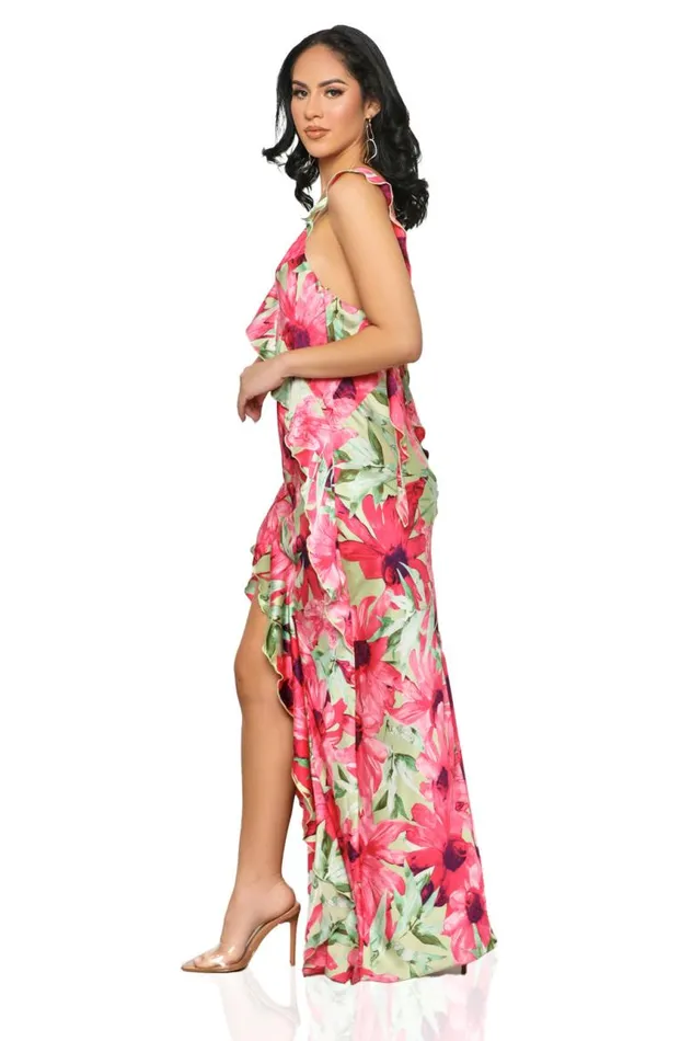 Lilly039s Kloset Dresses Spring Dreams Floral Maxi Dress Pink Multi FINAL SALE 8211 Women