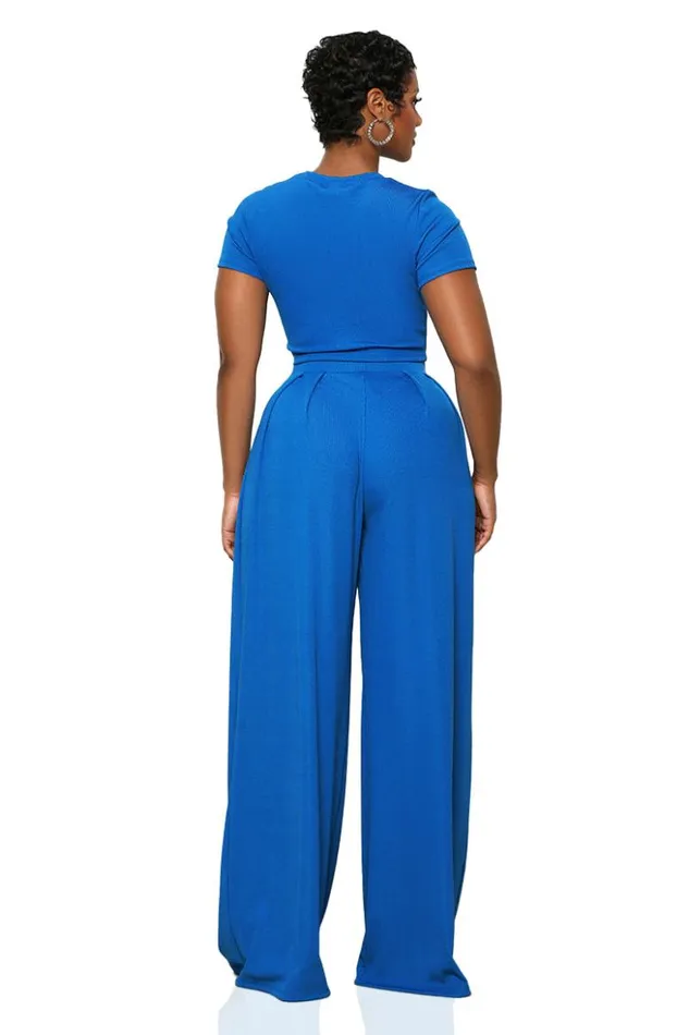 Lilly039s Kloset Sets Just Blue Wide Leg Pants Set 8211 Women
