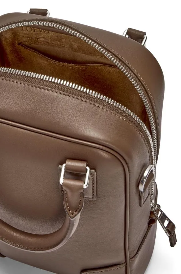 Loewe Amazona 15 In Nappa Calfskin Winter Brown Women Mini Bags