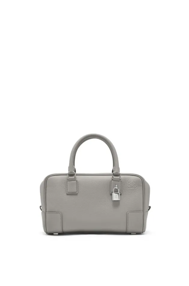 Loewe Amazona 23 Bag In Soft Grained Calfskin Pearl Grey Women Tote and Top Handle Bags Loewe Amazona 23 Bag In Soft Grained Calfskin Pearl Grey Women Tote and Top Handle Bags