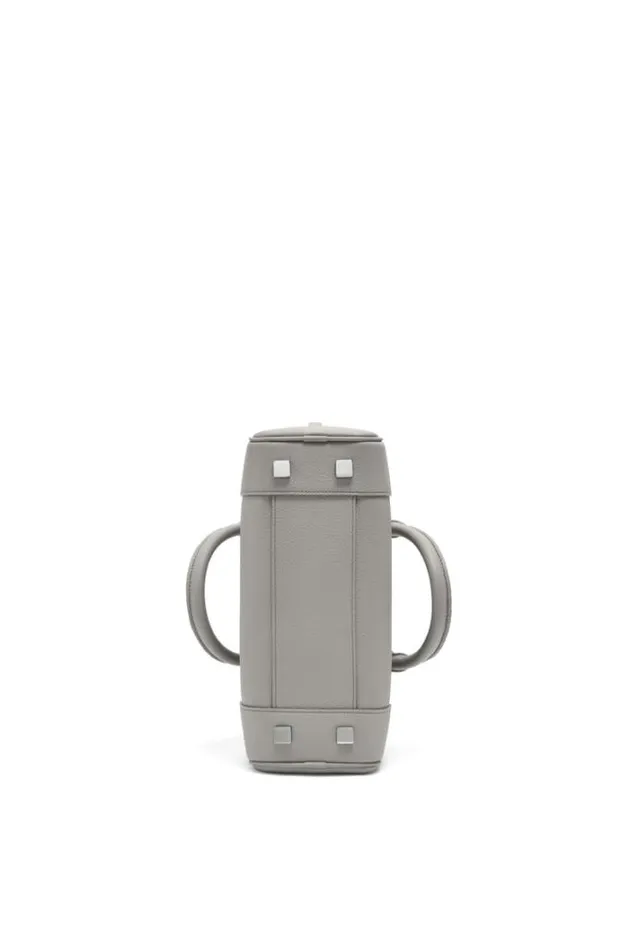 Loewe Amazona 23 Bag In Soft Grained Calfskin Pearl Grey Women Tote and Top Handle Bags