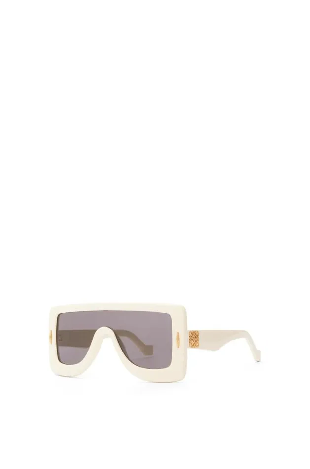 Loewe Anagram Mask Sunglasses In Acetate Ivory Women Sunglasses