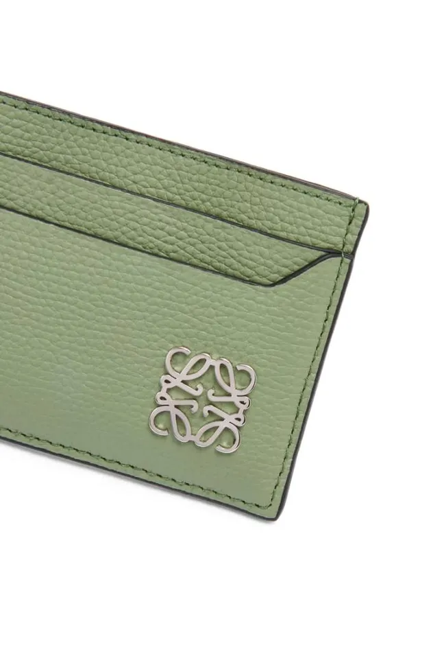 Loewe Anagram Plain Cardholder In Pebble Grain Calfskin Rosemary Women Cardholders and Coin Purses