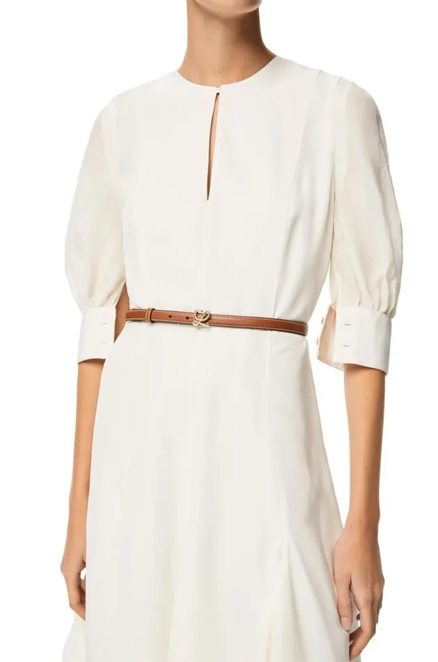 Loewe Belt In Smooth Calfskin Tangold Women Belts