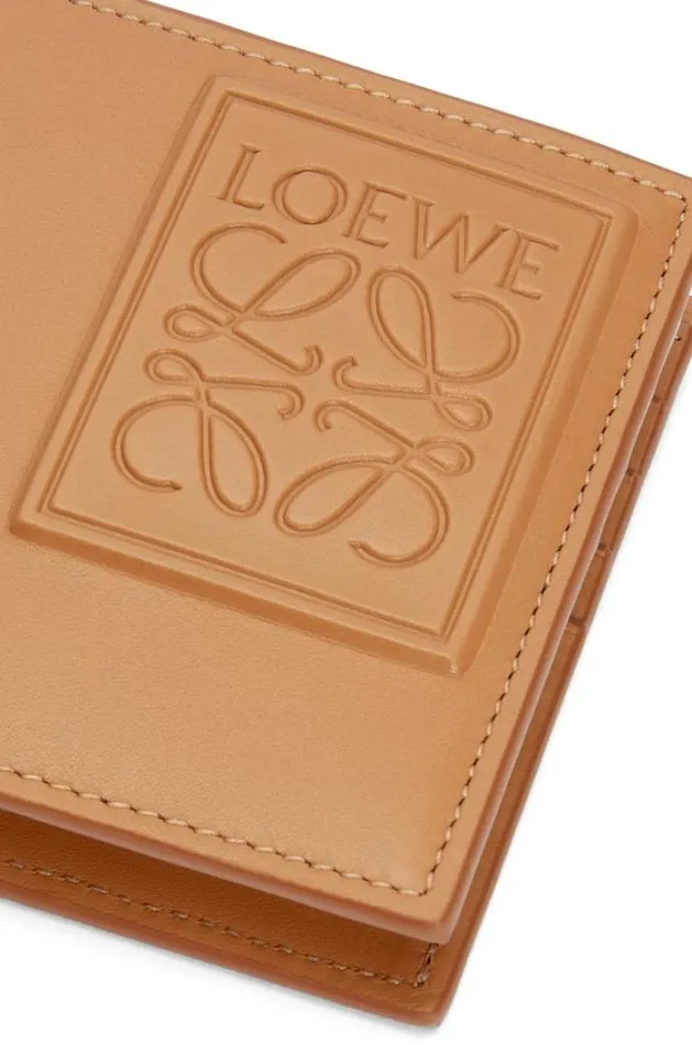 Loewe Bifold Wallet In Satin Calfskin Warm Desert Men Wallets