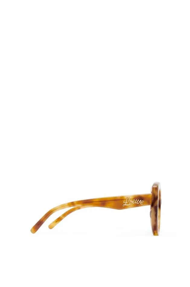 Loewe Butterfly Sunglasses In Acetate Shiny Blonde Havanasmoke Women Sunglasses