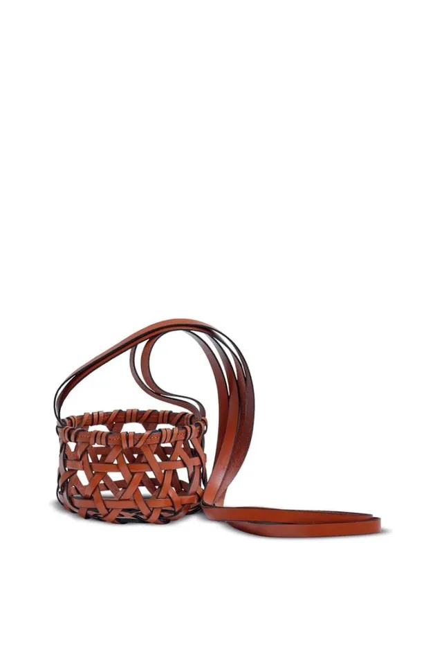 Loewe Candle Basket Shiny Light Brown Women Home Scents