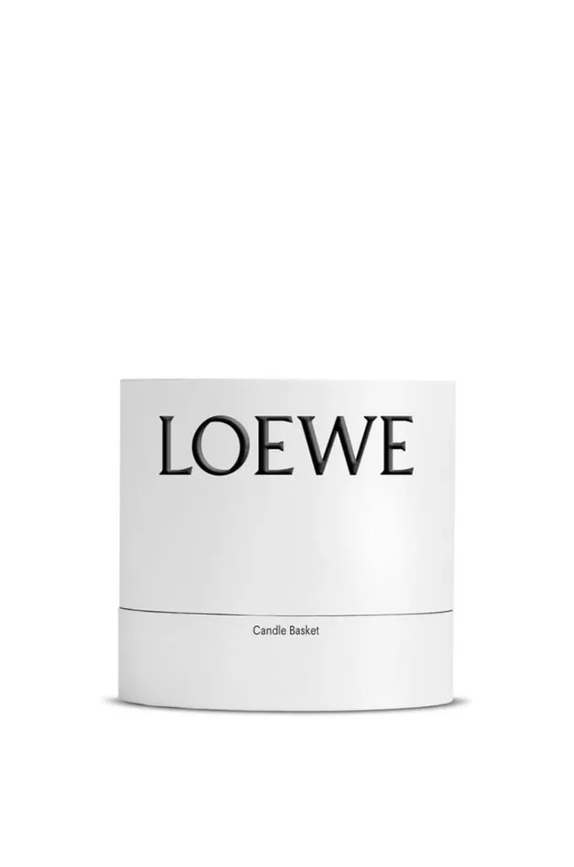 Loewe Candle Basket Shiny Light Brown Women Home Scents