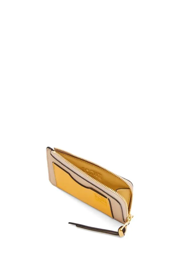 Loewe Coin Cardholder In Soft Grained Calfskin Paper Craftsunflower Women Cardholders and Coin Purses