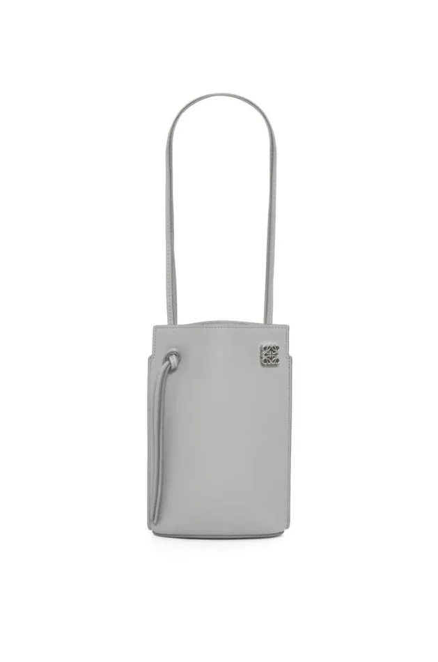 Loewe Dice Pocket In Classic Calfskin Pearl Grey Women Mini Bags