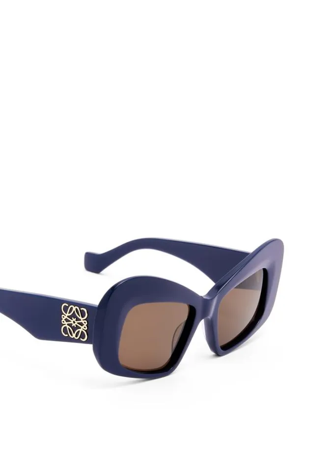 Loewe Eagle Wings Sunglasses In Acetate Navy Blue Women Sunglasses