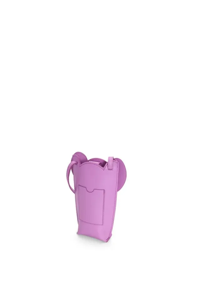Loewe Elephant Pocket In Classic Calfskin Rockrose Women Crossbody Bags