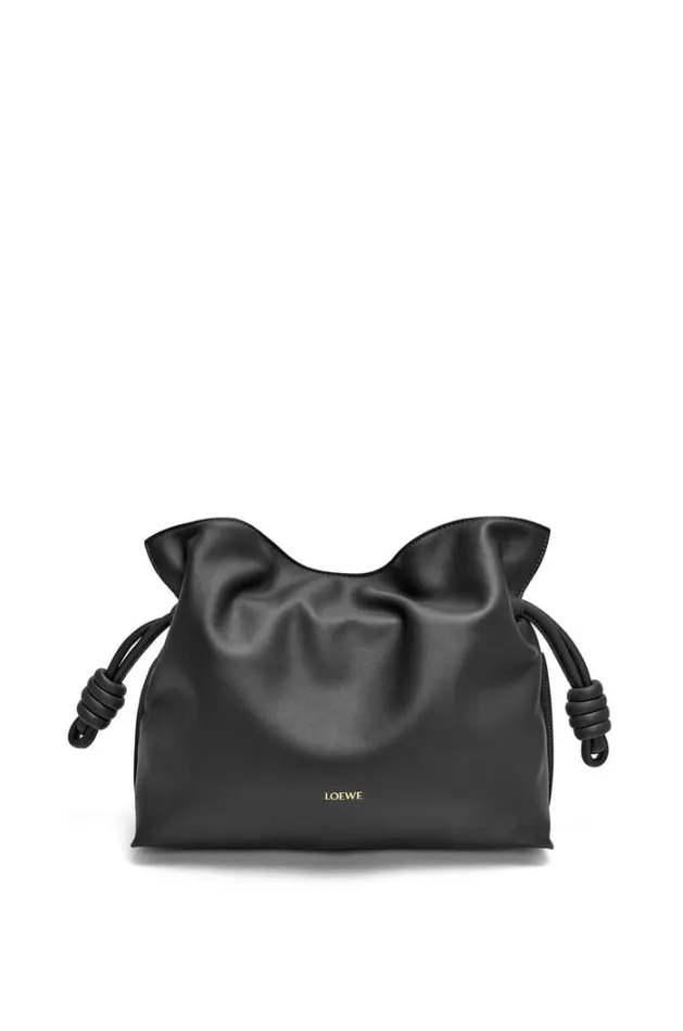 Loewe Flamenco Clutch In Nappa Calfskin Black Women Shoulder Bags