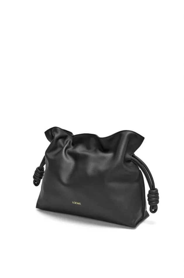 Loewe Flamenco Clutch In Nappa Calfskin Black Women Shoulder Bags