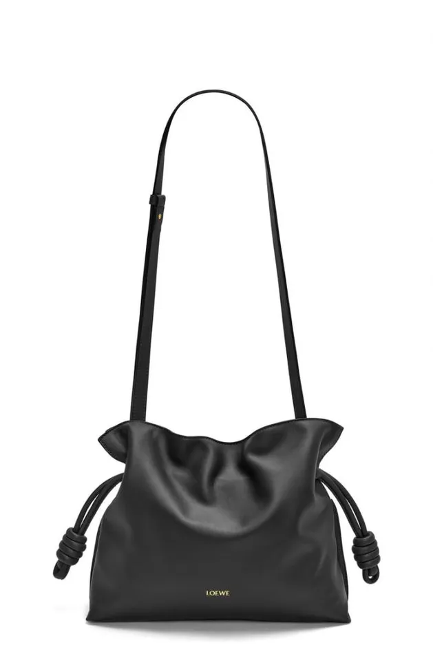 Loewe Flamenco Clutch In Nappa Calfskin Black Women Shoulder Bags