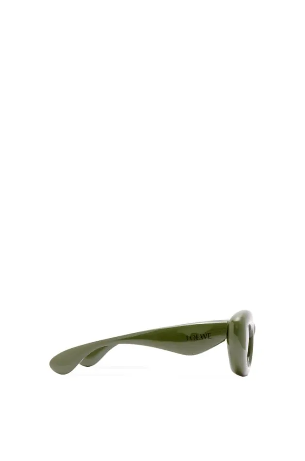 Loewe Inflated Butterfly Sunglasses In Nylon Dark Green Women Sunglasses